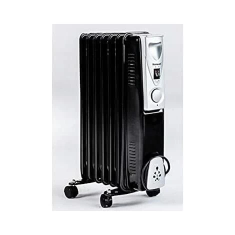 Radiator Heater 3000w 13 Fin Black Oil Filled Radiator With 3 Heat Settings Portable Energy Efficient Electric Heater Small Compact Floor Standing Room Heater With Adjustable Heat Control - Image 4