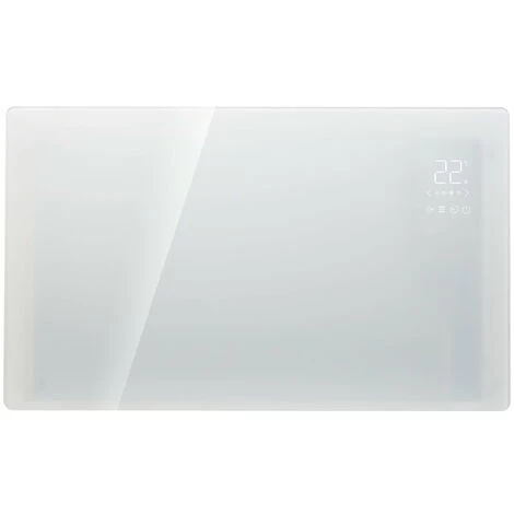 Vitra WiFi Electric Panel Heater, Wall Mounted Or Portable / Energy Efficient LOT20 Compliant, White-500W