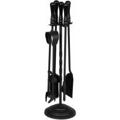 Hearth & Home Black Companion Set With Round Base 5 Piece 19 - HH12