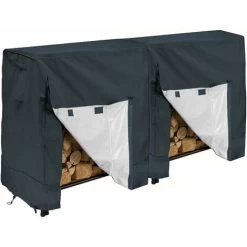 LITZEE Seller Protective Cover For Fireplace Logs, Dustproof, Waterproof, Windproof, Protection Against UV, Snow And Other Dirt, 250X65X110CM