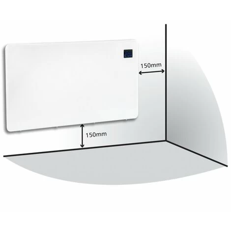 2.0 KW - Levante Slimline Electric Panel Heater With 24/7 Digital Time - Image 2