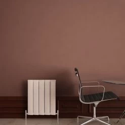 Carisa Step Aluminium Horizontal Designer Radiator 600mm H X 470mm W - Textured White