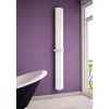 Carisa Nixie Bath Aluminium Vertical Designer Radiator 1200mm X 205mm - Textured White