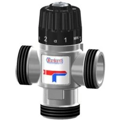Thermostatic Mixing Valve Side Way Mixed Water 20-43C 1,6m3/h 3/4 Male BSP