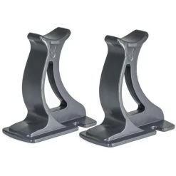 "Valdern" Pair Of GREY Universal Traditional Column Radiator Support Feet - 100 Mm High