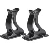 "Valdern" Pair Of BLACK Universal Traditional Column Radiator Support Feet - 100 Mm High