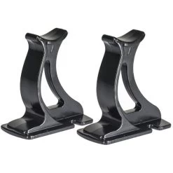 "Valdern" Pair Of BLACK Universal Traditional Column Radiator Support Feet - 100 Mm High