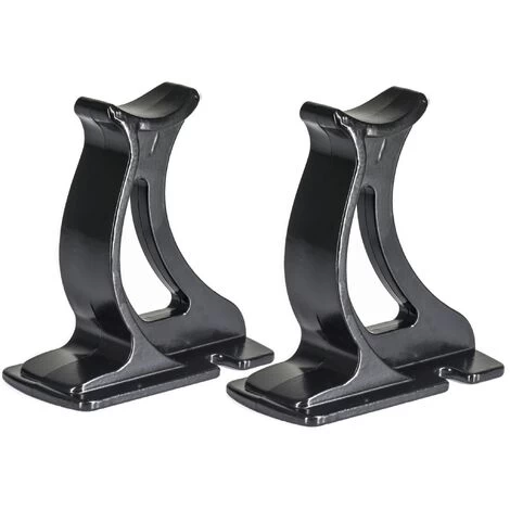 "Valdern" Pair Of BLACK Universal Traditional Column Radiator Support Feet - 100 Mm High