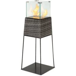 Blumfeldt Firetower Ethanol Fireplace Safety Burner 250 Ml / 1.5 H Extinguishing Aid Flame Guard