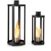 Blumfeldt Fiamme Cilindro Ethanol Lantern 2-set Stainless Steel Burner 0.3 Litre 4 H Burning Time