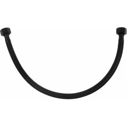 40cm 3/8 X 3/8 Inch BSP Black Nylon Braided Flexible Faucet Flush Hose