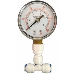 Pressure Gauge For Reverse Osmosis Systems With 1/4 Connection By Finerfilters