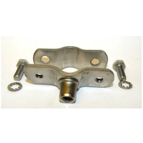 T304 Stainless Steel Munsen Type Bossed Pipe Clip M8 Boss - Pipe OD 32-35 Mm - Image 2