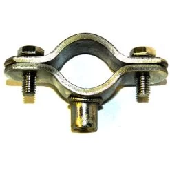 T304 Stainless Steel Munsen Type Bossed Pipe Clip M8 Boss - Pipe OD 24-27 Mm