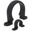 Single Way Snap On Saddle Clip - Black Polypropylene - 88.9 Mm OD Tube (3" NB)