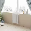 Horizontal Radiator Oval Column Designer Central Heating Rad 600x413mm Single White