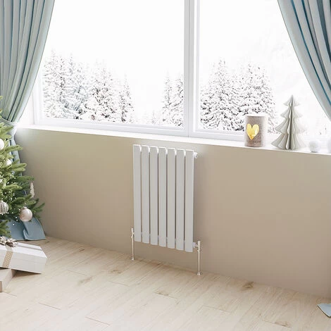Horizontal Radiator Oval Column Designer Central Heating Rad 600x413mm Single White
