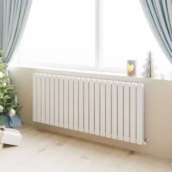 Horizontal Flat Panel Designer Radiator Central Heating White Rads Double 600x1428mm