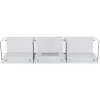 Modern Floor-Standing Ethanol Fireplace - VPF-OX-002-WHITE White Glass, Stainless Steel