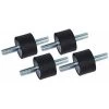LangRay 4pcs M8 Anti-vibration Insulator Rubber Mounts 30 X 20 Mounts Vibration Dampers Anti-vibration Rubber Insulator With Screws