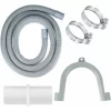 Washing Machine Drain Hose, Universal Drain Hose, 2M Dishwasher Extension Hose, Water Drain Hose, With Bracket And Hose Clamps