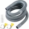 Drain Hose Drain Hose Extension Drain Hose Fitting Washing Machine Drain Hose Tumble Dryer Drain Hose (2m)
