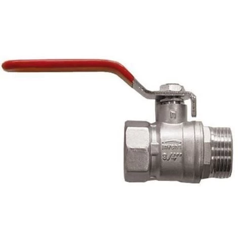 Standard Flow Rate Water Ball Valve With Steel Handle DN25 1 BSP Female X Male Thread