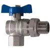 Standard Water Flow Rate Angled Ball Valve With Butterfly Handle Female X Male 1 BSP