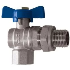 Standard Water Flow Rate Angled Ball Valve With Butterfly Handle Female X Male 1/2 BSP