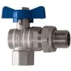 Standard Water Flow Rate Angled Ball Valve With Butterfly Handle Female X Male 3/4 BSP