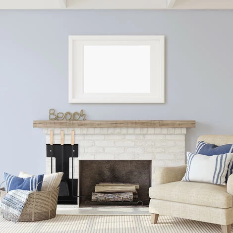 Relaxdays Modern Fireplace Set, 4-Piece Companion Tools, Shovel, Broom, Poker And Stand, Black - Image 2