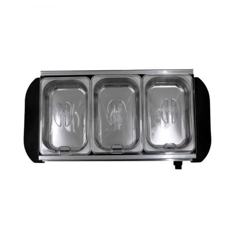 Oypla Stainless Steel Electric 3 Pan Buffet Food Warmer Hot Plate Tray - Image 3