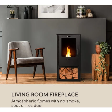 Blumfeldt Fiamme Cantal Ethanol Fireplace Stainless Steel Burner 1.2 Litres 4-6 H Burning Time - Image 4