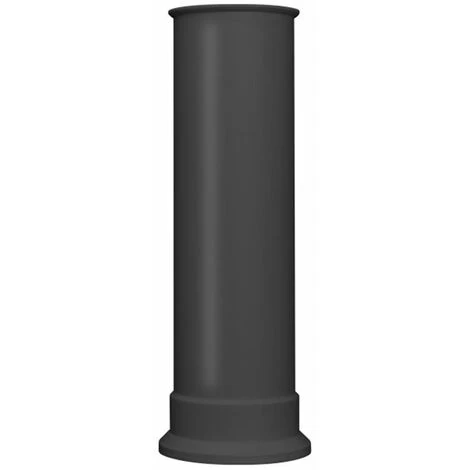 Αδάμ Adam Straight Electric Heater Stove Flue Pipe Only Tall Matt Grey Plastic