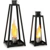 Blumfeldt Fiamme Triangolo Ethanol Lantern 2-set Stainless Steel Burner 0.3 Litre 4h Burning Time