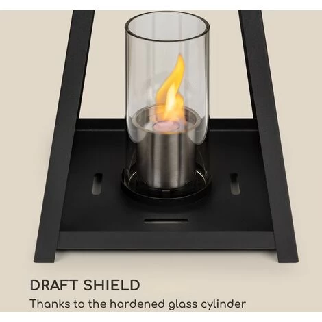 Blumfeldt Fiamme Triangolo Ethanol Lantern 2-set Stainless Steel Burner 0.3 Litre 4h Burning Time - Image 4