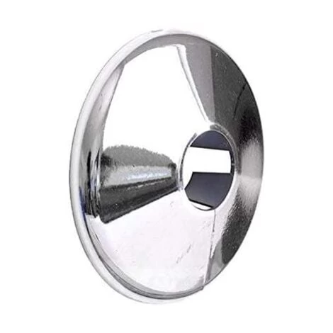 Chrome Radiator Pipe Collars 15mm Pipe Hole (2 Pack)