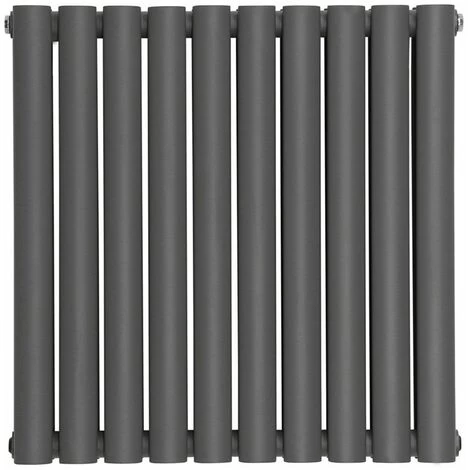Norden 600 X 590mm Horizontal Double Oval Tube Anthracite Designer Radiator - Image 2