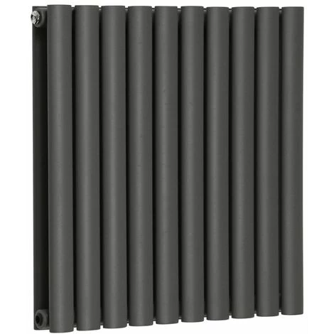Norden 600 X 590mm Horizontal Double Oval Tube Anthracite Designer Radiator - Image 3