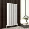 1600 X 680mm Double Designer Flat Panel Central Heating Radiator WHITE