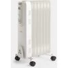 VonHaus Oil Filled Radiator – 1500W/1.5KW – 7 Fin – Freestanding – Small Plug In Portable Electric Heater – 3 Power Settings, Adjustable Temperature/Thermostat, Thermal Safety Cut Off - White