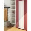 Eastbrook Peretti Aluminium Matt Black Vertical Designer Radiator 600mm H X 280mm W Central Heating