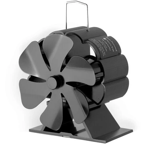 Mini 6-blade Heat Powered Stove Fan Aluminum Silent Eco-friendly For Wood Burning Stove/Fireplace - Image 4