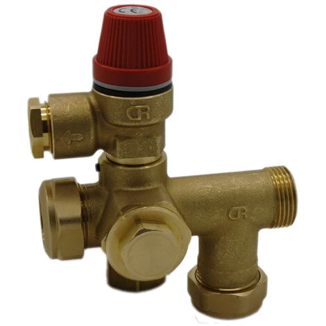 Altecnic - Caleffi 22mm 3/6 Bar Multibloc Inlet Control Valve 2 Piece 535000CST - Image 4
