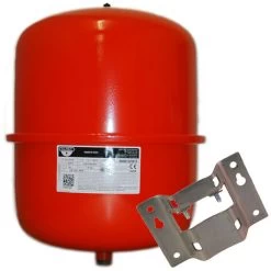 Zilmet - 25 Litre Red Heating Expansion Vessel & Bracket 1300002400B