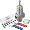 Aladdin EasyFit Isolator 28mm Starter Pack - Under 3 Mins To Fit - Works On Live Pressurised Hot Or Cold Pipes