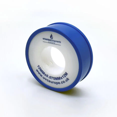 PTFE Tape - 12m X 12mm X 0.075mm - High Quality - WRAS Approved - 10 Rolls Pack - Image 4