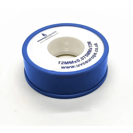 PTFE Tape - 12m X 12mm X 0.075mm - High Quality - WRAS Approved - 10 Rolls Pack - Image 5