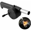 BBQ Fan Blower, Hand Crank Fan Air Blower For Charcoal Grills Outdoor Picnic Camping Cooking Tool