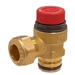Caleffi - 6 Bar Pressure Relief Valve C/w Circlip Connection F0000412